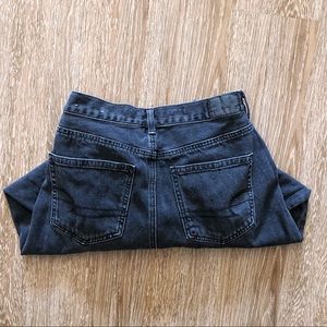 American Eagle “Mom Jean” Straight Leg Black Denim